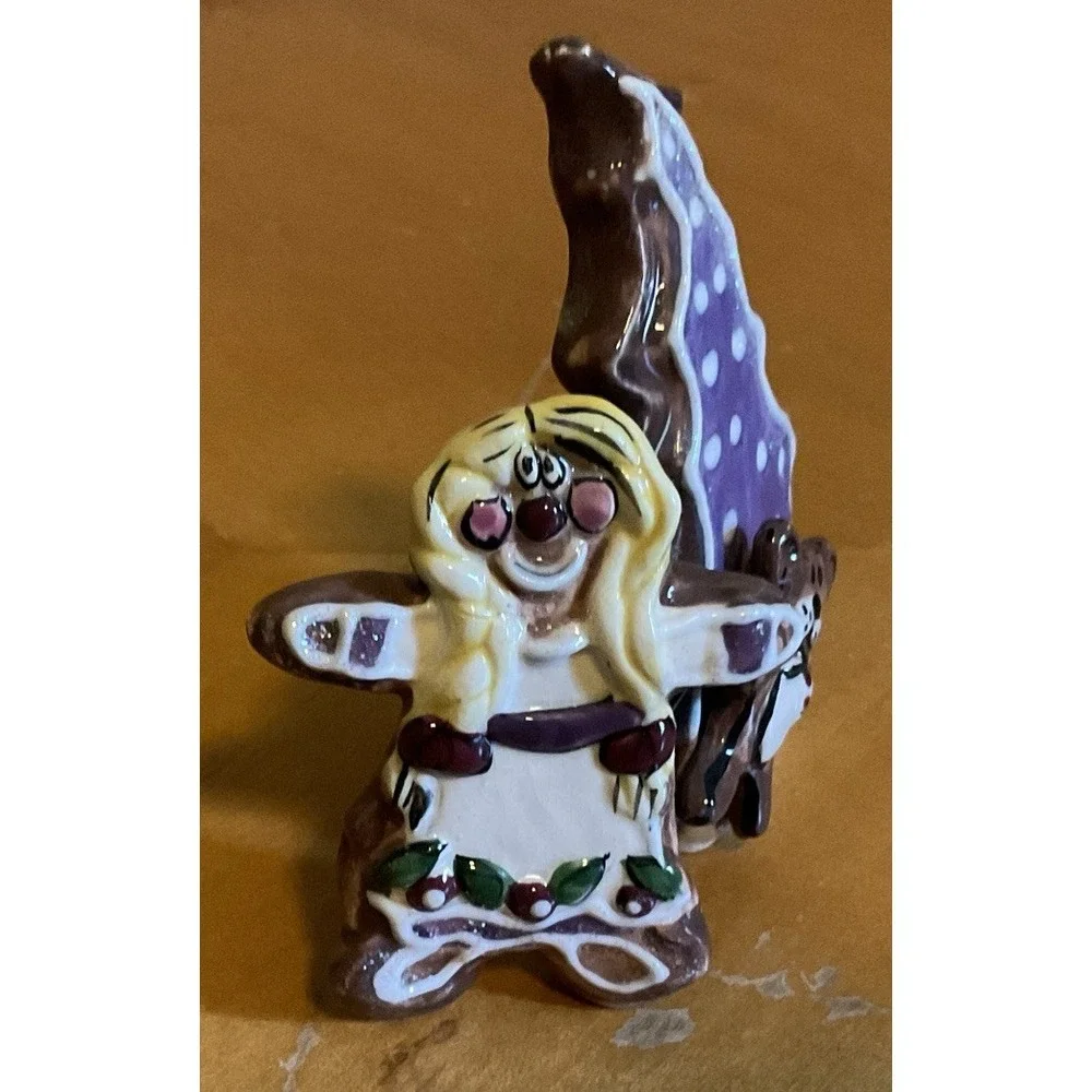 Set Of 3 Blue Sky By Clayworks Heather‎ Goldminc Gingerman Christmas Collection